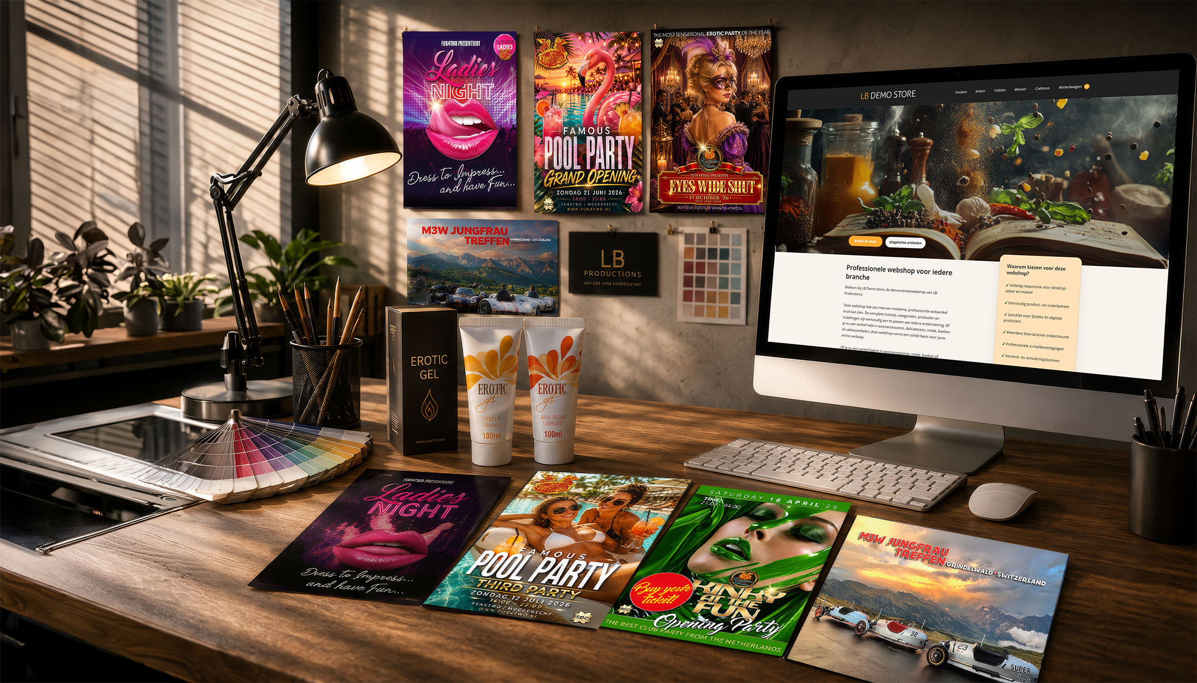 Selectie van creatief werk van LB-Productions